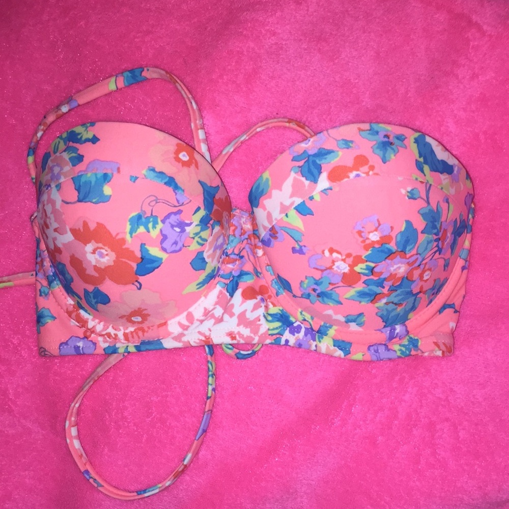 Floral bathing suit top